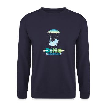 enfants Dino - Sweat-shirt Unisexe - marine - Devant - Alina (178cm) & Michal (187cm)