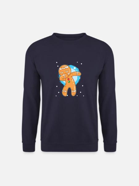 Christmas gingerbread man Dab - Unisex Sweatshirt - navy