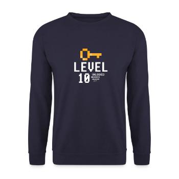 10e anniversaire gamer gaming 10 ans garçon - Sweat-shirt Unisexe - marine - Devant - Alina (178cm) & Michal (187cm)