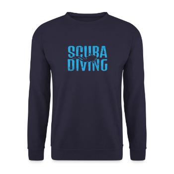 Scuba Diving - Unisex Pullover - Navy - Vorne - Alina (178cm) & Michal (187cm)