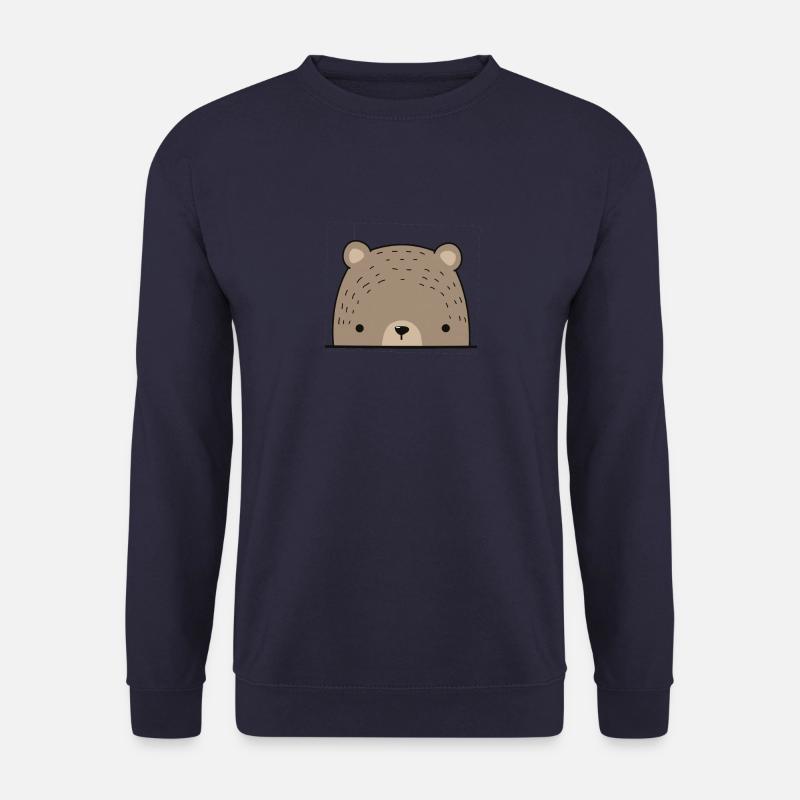 Braunbär Braunbaer Bär Grizzly - Unisex Pullover - Navy