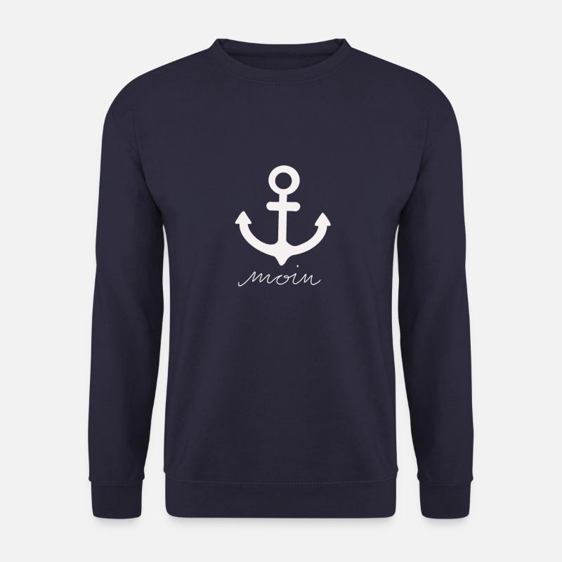 Anker moin. Das maritime Geschenk - Unisex Pullover - Navy