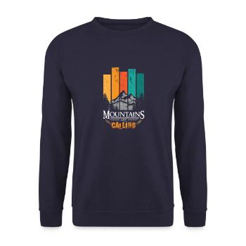 Mountain - Unisex Pullover - Navy - Vorne - Alina (178cm) & Michal (187cm)