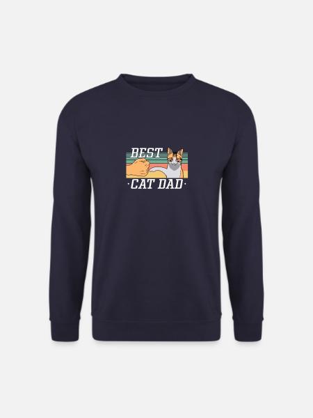 Katze bester Katzen Vater Shirt - Unisex Pullover - Navy