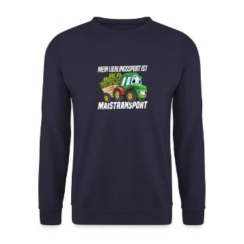 Landwirtschaft Farmer Ernte - Unisex Pullover - Navy - Vorne - Alina (178cm) & Michal (187cm)