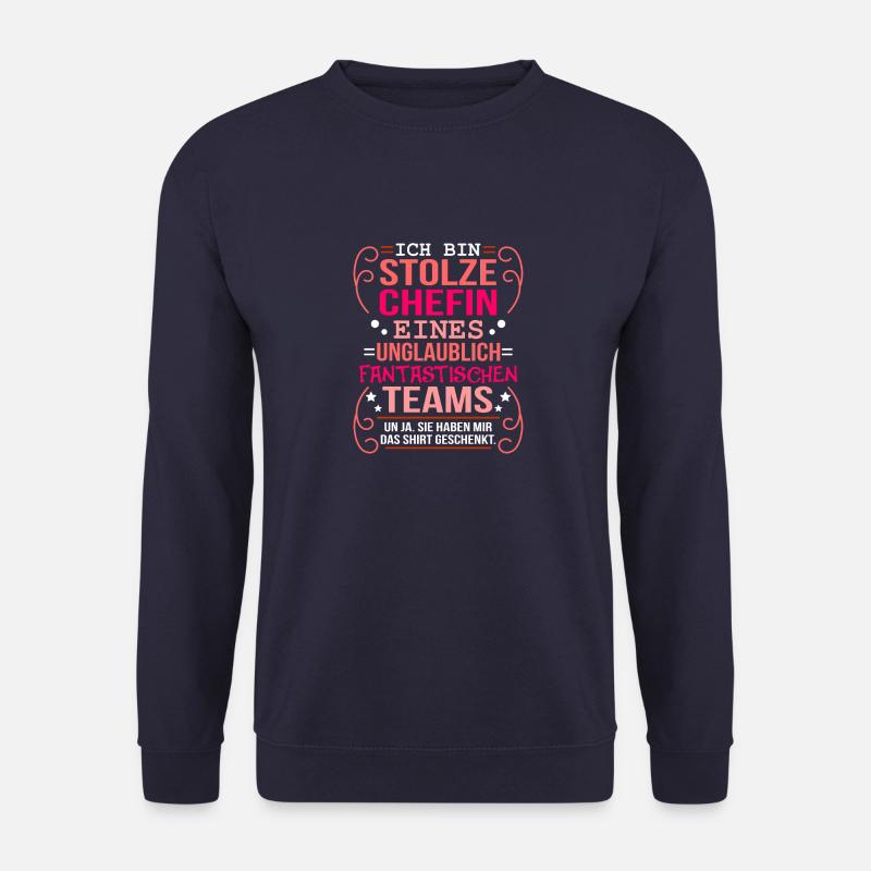 Stolze Chefin Team Firmenjubiläum - Unisex Pullover - Navy
