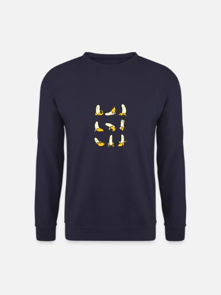 Bananen Yoga Geschenk - Unisex Pullover - Navy