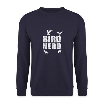 Cadeau vintage de nerdretro oiseau - Sweat-shirt Unisexe - marine - Devant - Alina (178cm) & Michal (187cm)