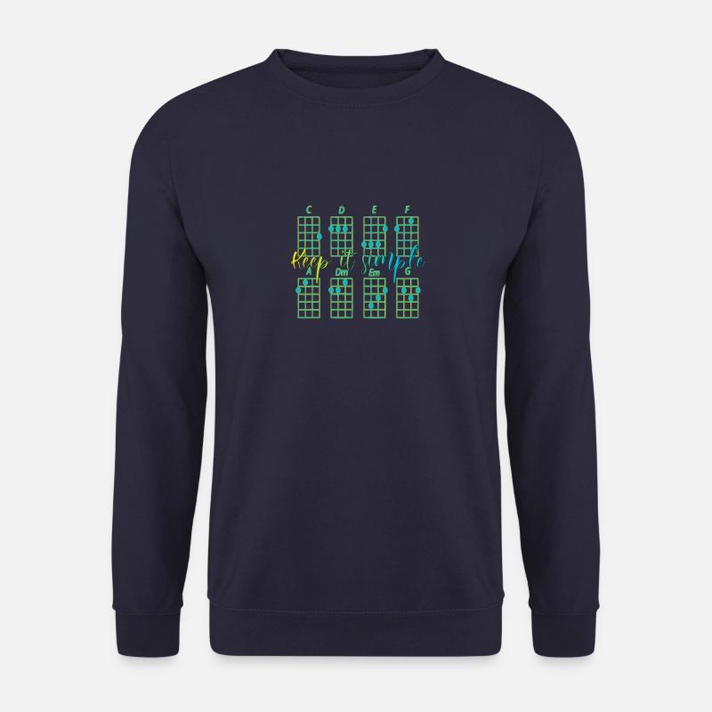 keepitsimple ukulelen chords - Unisex Sweatshirt - navy
