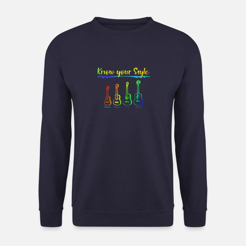 Ukulele sizes - Unisex Sweatshirt - navy
