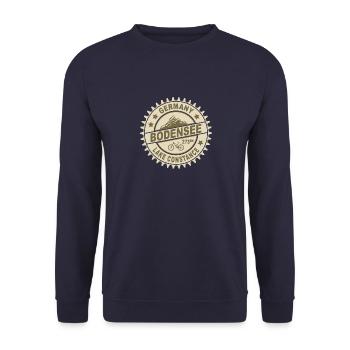 Bodensee bikers MTB - Unisex Pullover - Navy - Vorne - Alina (178cm) & Michal (187cm)