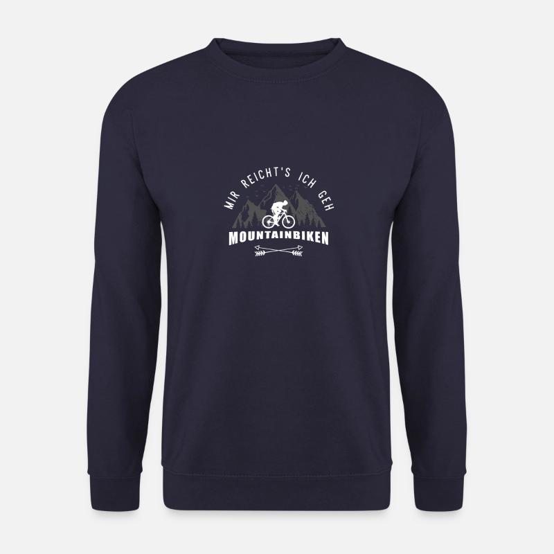 Mir reichts ich geh Mountainbiken MTB Geschenk - Unisex Pullover - Navy