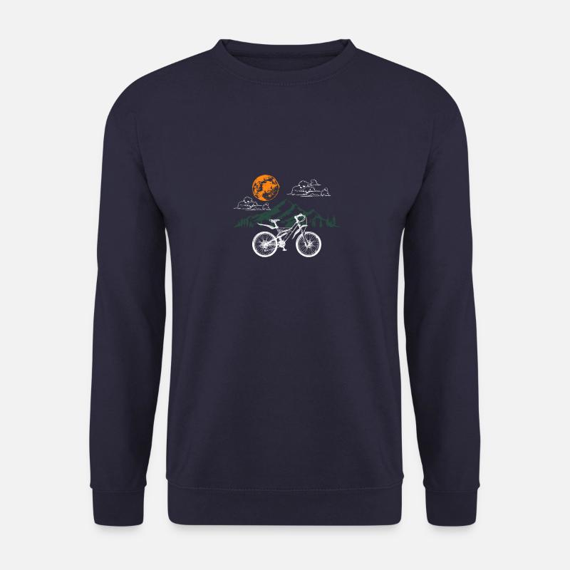Mountainbike MTB Bergsport Berge Geschenk - Unisex Pullover - Navy