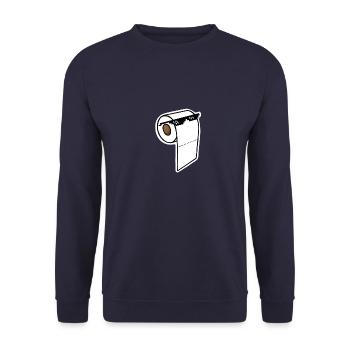 Show-off de papier toilette - Sweat-shirt Unisexe - marine - Devant - Alina (178cm) & Michal (187cm)