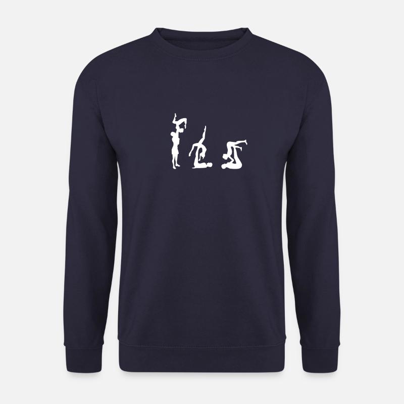 Akrobatik Turner Verein Turnerin Figuren Athleten - Unisex Pullover - Navy