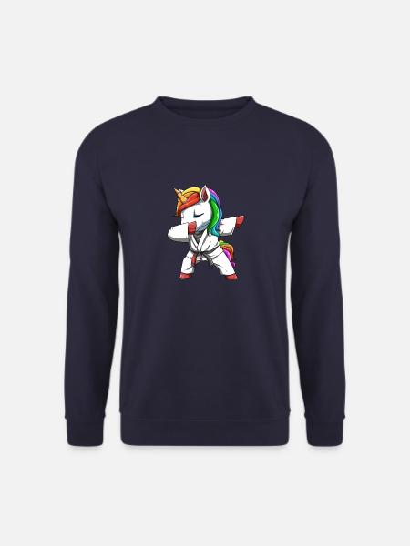 Dabbing Einhorn - BJJ Unicorn - Unisex Pullover - Navy