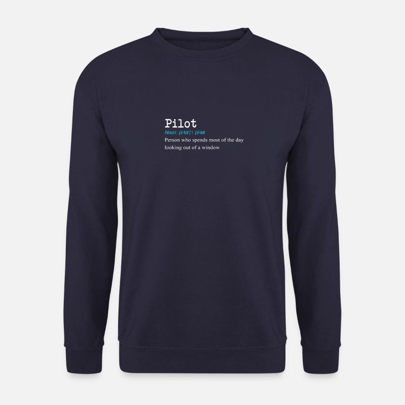 Lustiges Pilotdefinitionsgeschenkdesign - Unisex Pullover - Navy