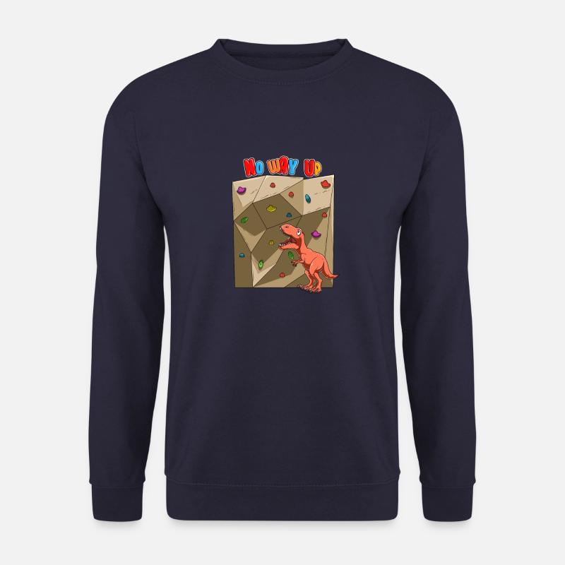 Funny Boulder Dinosaur - Desperate T-Rex - Sweat-shirt Unisexe - marine