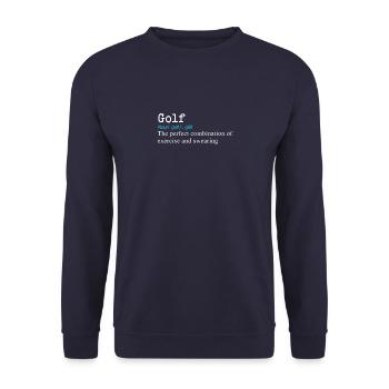 Conception drôle de cadeau de définition de golf - Sweat-shirt Unisexe - marine - Devant - Alina (178cm) & Michal (187cm)