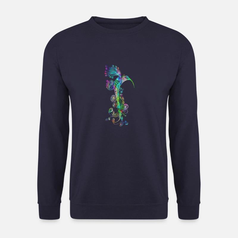 zentangle Kolibri psychedelic - Unisex Pullover - Navy