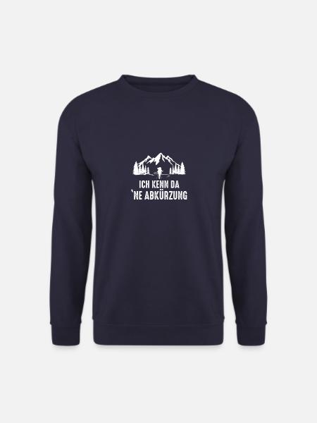 Ich kenn da 'ne Abkürzung Wanderung Geschenk - Unisex Pullover - Navy