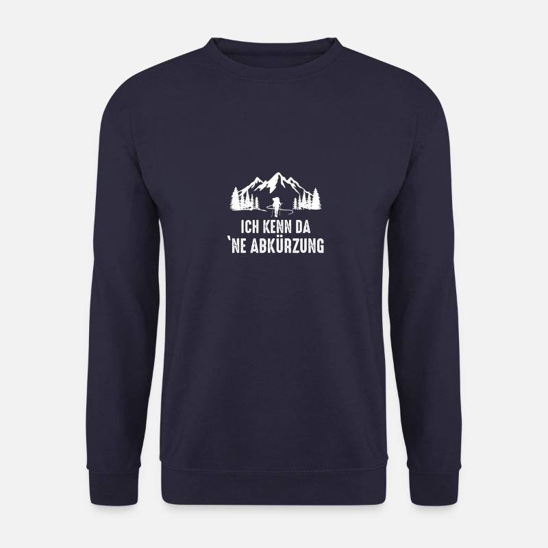 Ich kenn da 'ne Abkürzung Wanderung Geschenk - Unisex Pullover - Navy