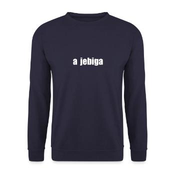 Jebiga - Serbien Kroatien Balkan - Unisex Pullover - Navy - Vorne - Alina (178cm) & Michal (187cm)