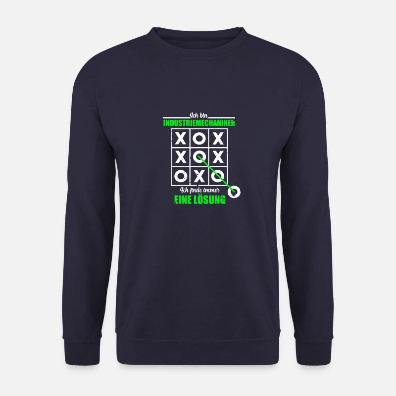 Ich Bin Industriemechaniker Spielfeld Lösung - Unisex Pullover - Navy