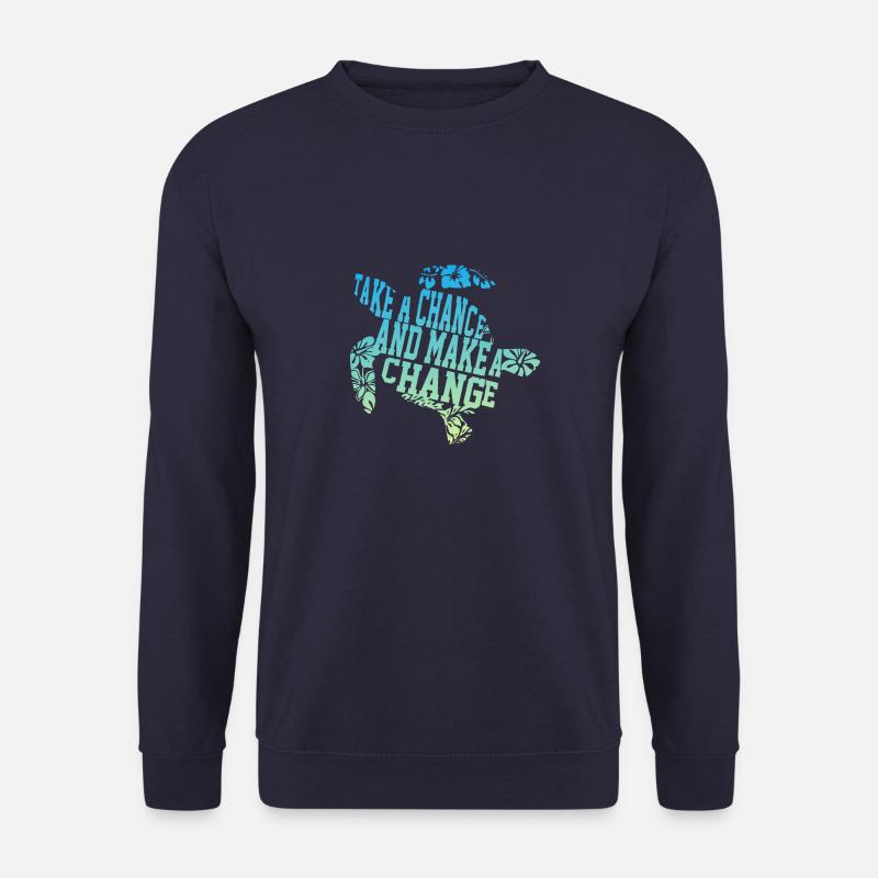 Turtle chance and change - Unisex Sweatshirt - navy