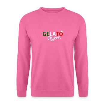 Gelato Queen Ice Cream Experte Italien Flagge - Unisex Pullover - Pink - Vorne