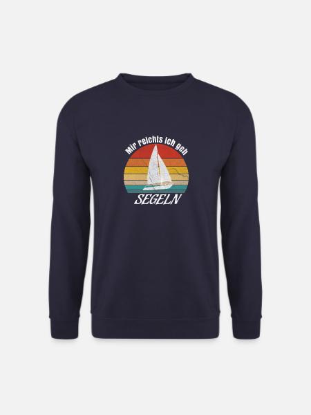 mir reichts ich geh segeln segelboot design - Unisex Pullover - Navy