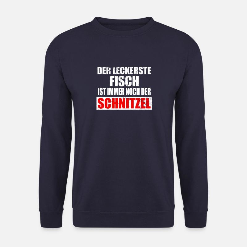 Schnitzel Schweineschnitzel Schnitzelklopfer Shirt - Unisex Pullover - Navy