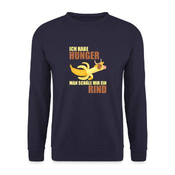 Grillen Griller Grill BBQ Grillsaison Geschenkidee - Unisex Pullover - Navy - Vorne - Alina (178cm) & Michal (187cm)