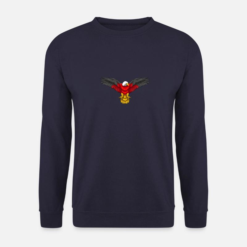 Deutscher Adler - Deutschland Flagge - Unisex Pullover - Navy