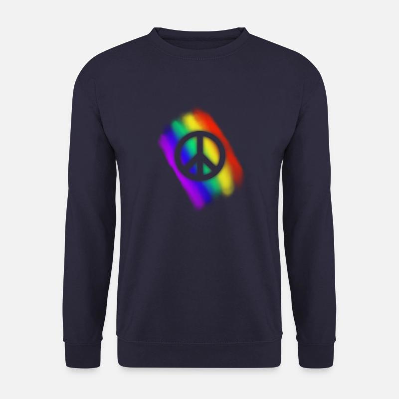 Rainbow Peace - Unisex Sweatshirt - navy