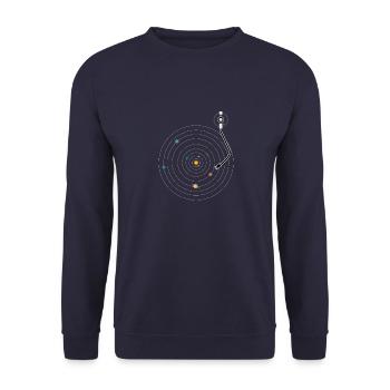 Melodic Universe - Unisex Sweatshirt - navy - Front - Alina (178cm) & Michal (187cm)