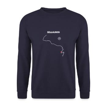 Sella Pass, italien Passo Sella Serpentine - Sweat-shirt Unisexe - marine - Devant - Alina (178cm) & Michal (187cm)