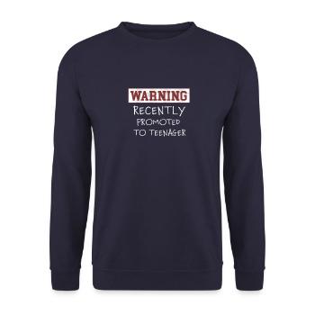 Top Fun promu à la conception de cadeaux d'anniversaire pour adolescents - Sweat-shirt Unisexe - marine - Devant - Alina (178cm) & Michal (187cm)