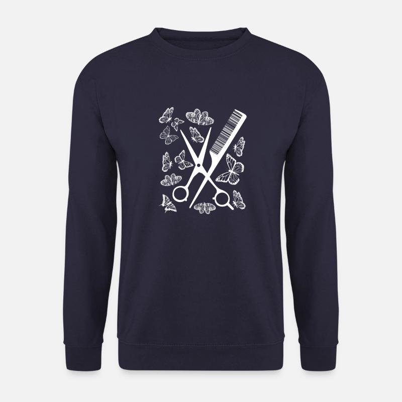Coiffeur coiffeur esthéticienne cadeau maître - Sweat-shirt Unisexe - marine