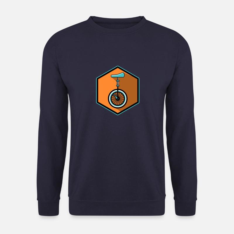 Monocycle Unicycle Circuit Extremer Radfahrer - Unisex Pullover - Navy