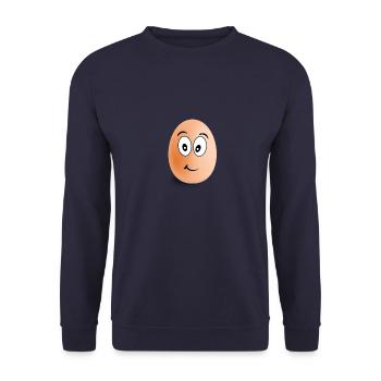 OEUF - EGG - Unisex Sweatshirt - navy - Front - Alina (178cm) & Michal (187cm)