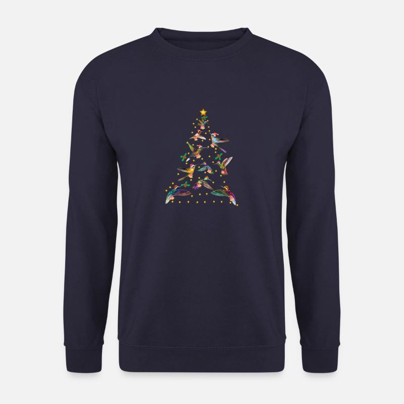 Kolibri Tannenbaum Weihnachtsbaum - Unisex Pullover - Navy