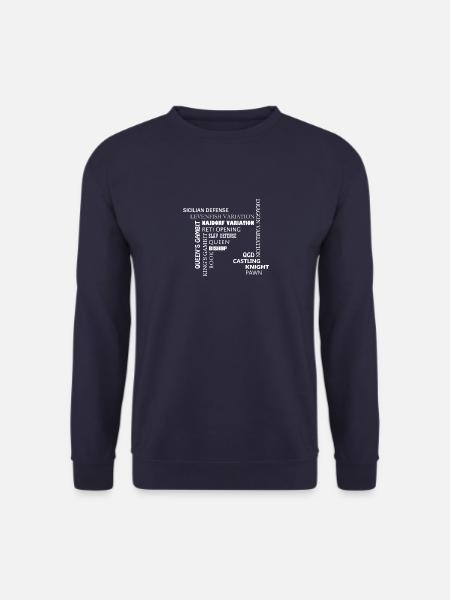 Termes d'échecs Chess moves cadeau de joueur d'échecs - Sweat-shirt Unisexe - marine