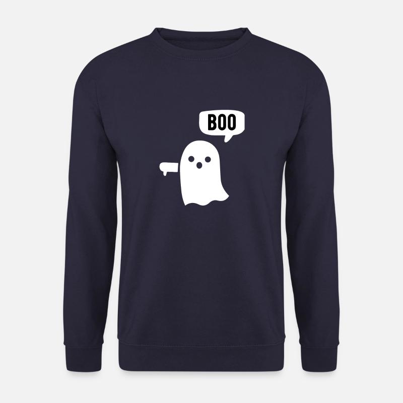 boo ghost thumbs down - Unisex Sweatshirt - navy