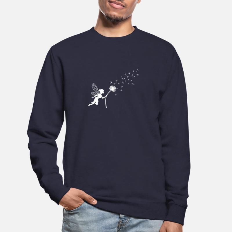 Conception de papillon Conception de pissenlit avec énonciation Sweat-shirt Unisexe