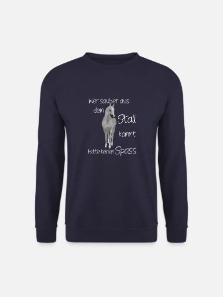reiten Pferd Liebe Reiterin Pferde Pferdesprüche - Unisex Pullover - Navy