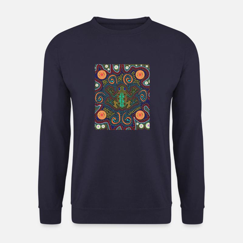 Kunstfrosch der Aborigines - Unisex Pullover - Navy