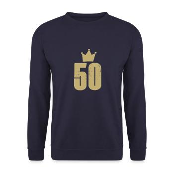 50 - Sweat-shirt Unisexe - marine - Devant - Alina (178cm) & Michal (187cm)