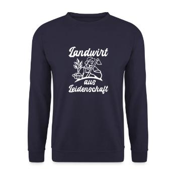 Landwirt Landwirtschaft Bauernhof Trecker - Unisex Pullover - Navy - Vorne - Alina (178cm) & Michal (187cm)