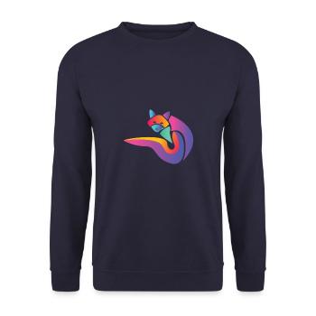 Renard nature renards foxy animal sauvage mignon - Sweat-shirt Unisexe - marine - Devant - Alina (178cm) & Michal (187cm)